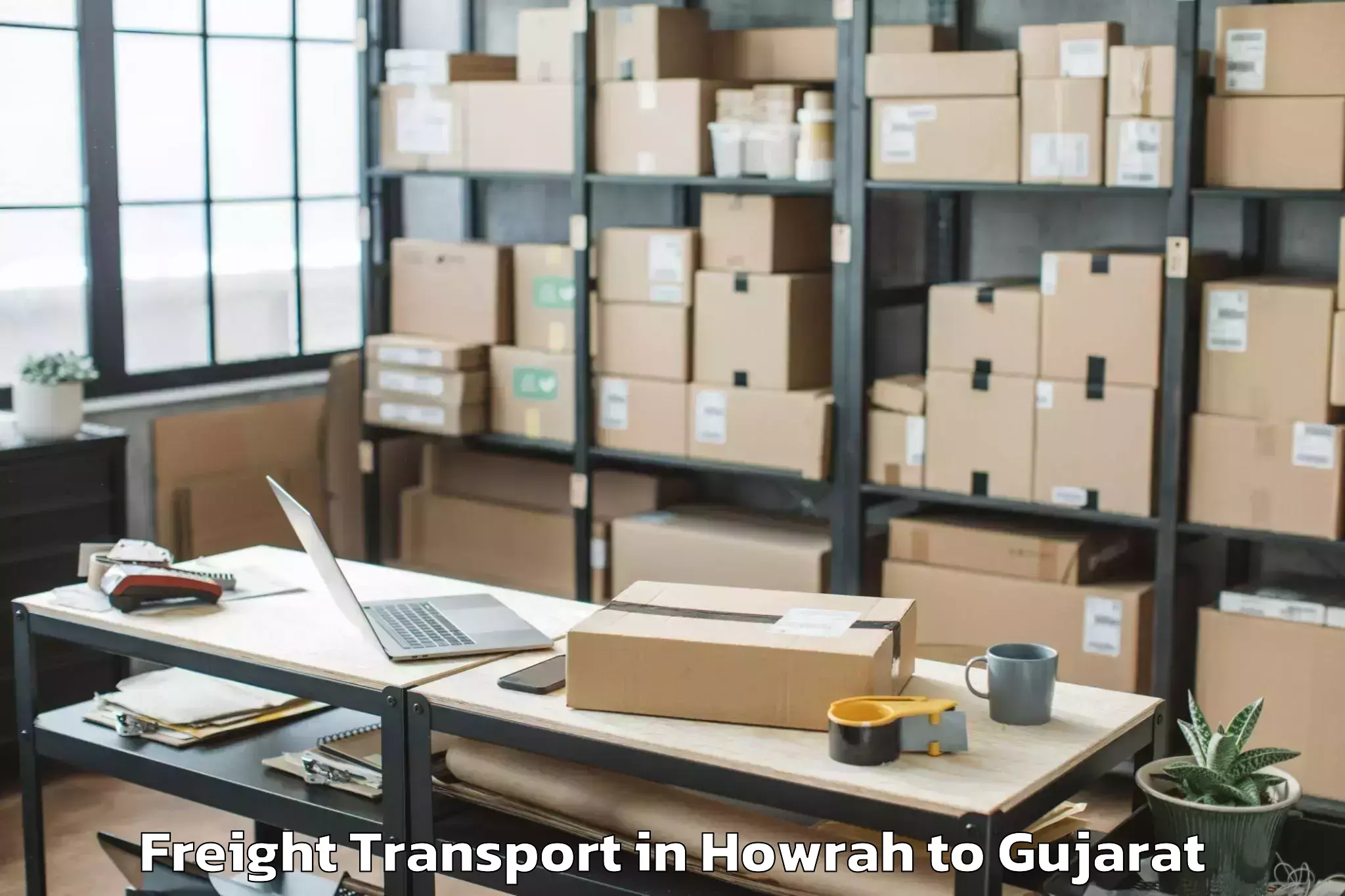 Get Howrah to Sagbara Freight Transport